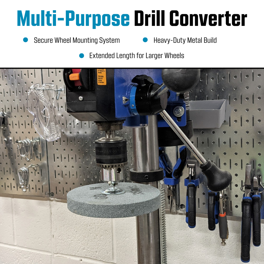 Drill Arbor Adapter Mandrel for Buffing and Grinding Wheels, 1/2-inch Diameter