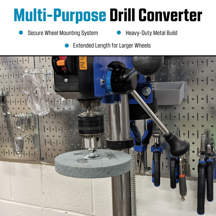Drill Arbor Adapter Mandrel for Buffing and Grinding Wheels, 1/2-inch Diameter