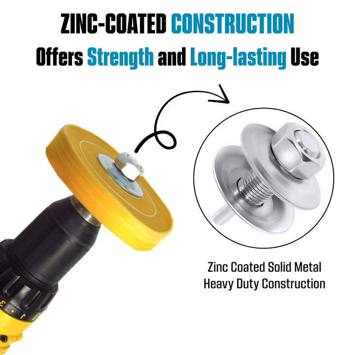 Adaptador de eje de taladro para pulir y esmerilar muelas Arber de 1/2 pulgada