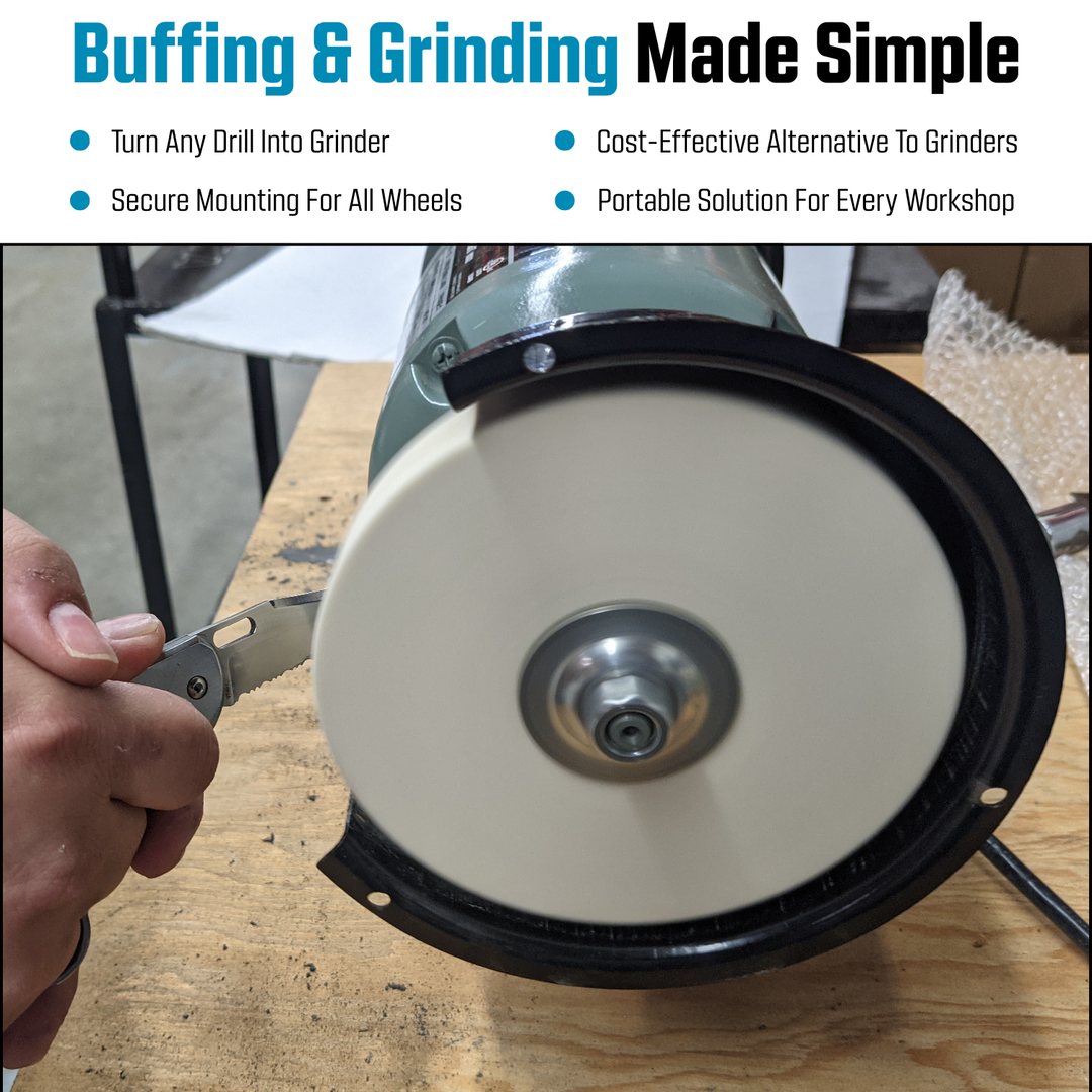Adaptador de eje de taladro para pulir y esmerilar muelas Arber de 1/2 pulgada