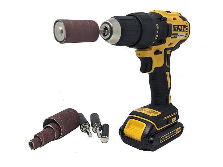 Ensemble de 16 tambours et manchons de ponçage de 2 po de long pour perceuse