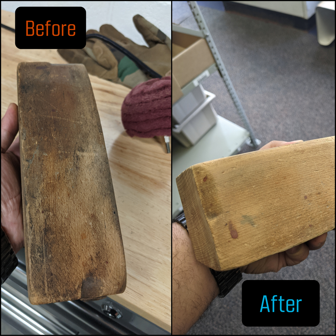 7pk Non Woven Abrasive Drill Buffing Attachment Set, Red, Medium