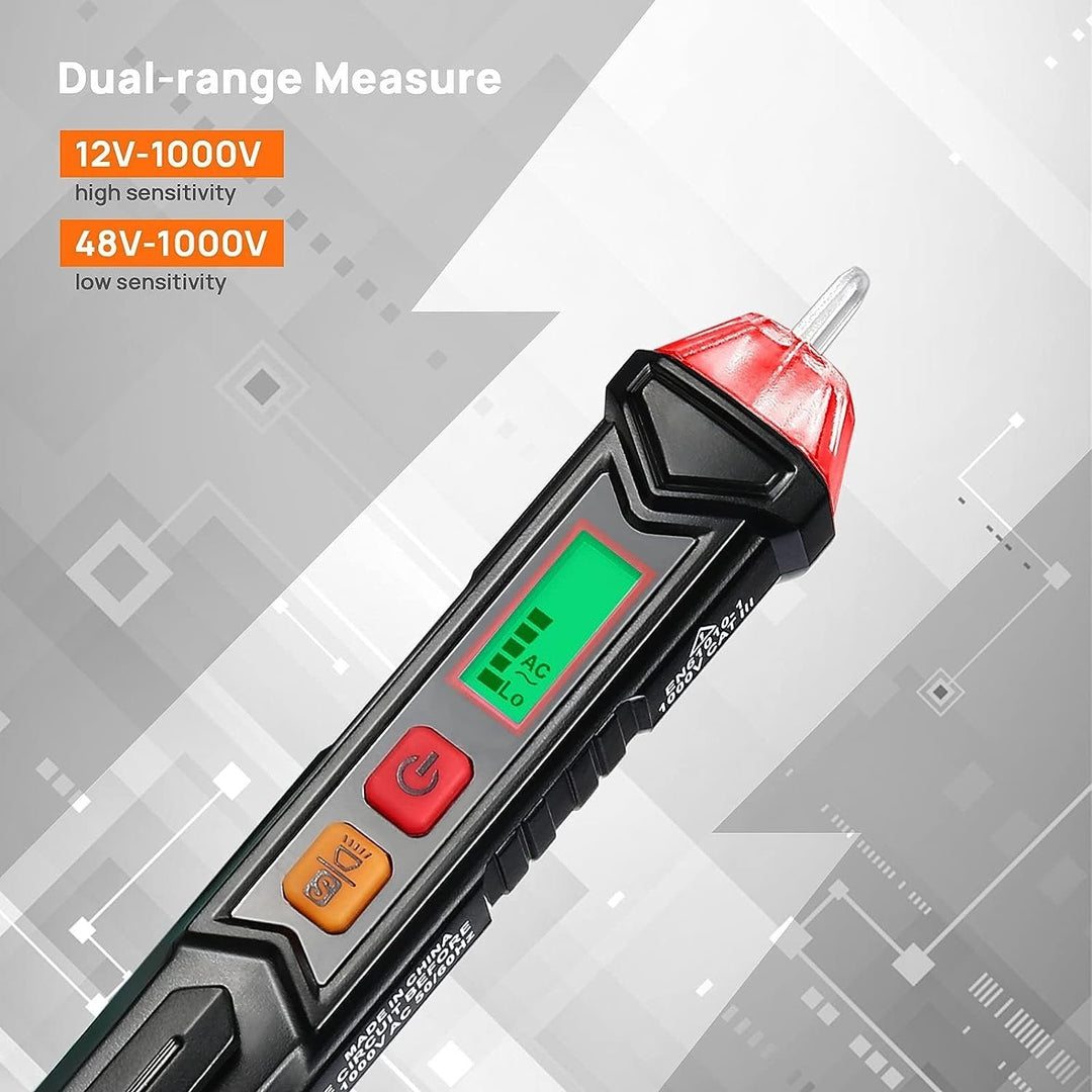Non-Contact Voltage Electrical Tester Detectable with Dual Range