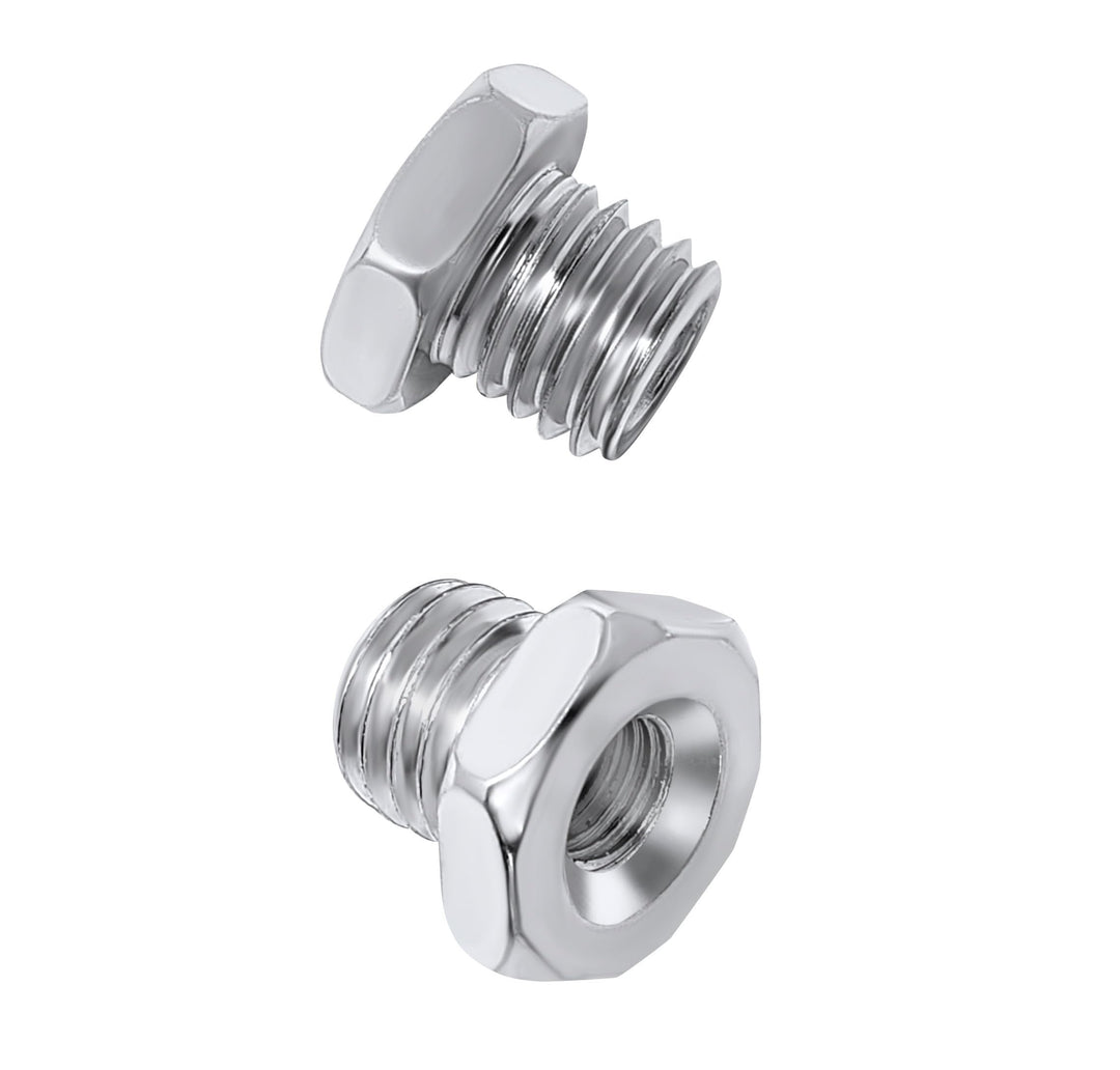 Paquete de 2 adaptadores de eje reductor para cepillos de alambre en amoladoras angulares de eje 5/8-11 a 3/8-24 UNF