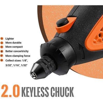 Varriable Speed Rotorary Variable Speed Rotary Tool with Case, Bits and Attachments – LINE10 Tools