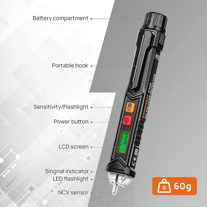 Non-Contact Voltage Electrical Tester Detectable with Dual Range