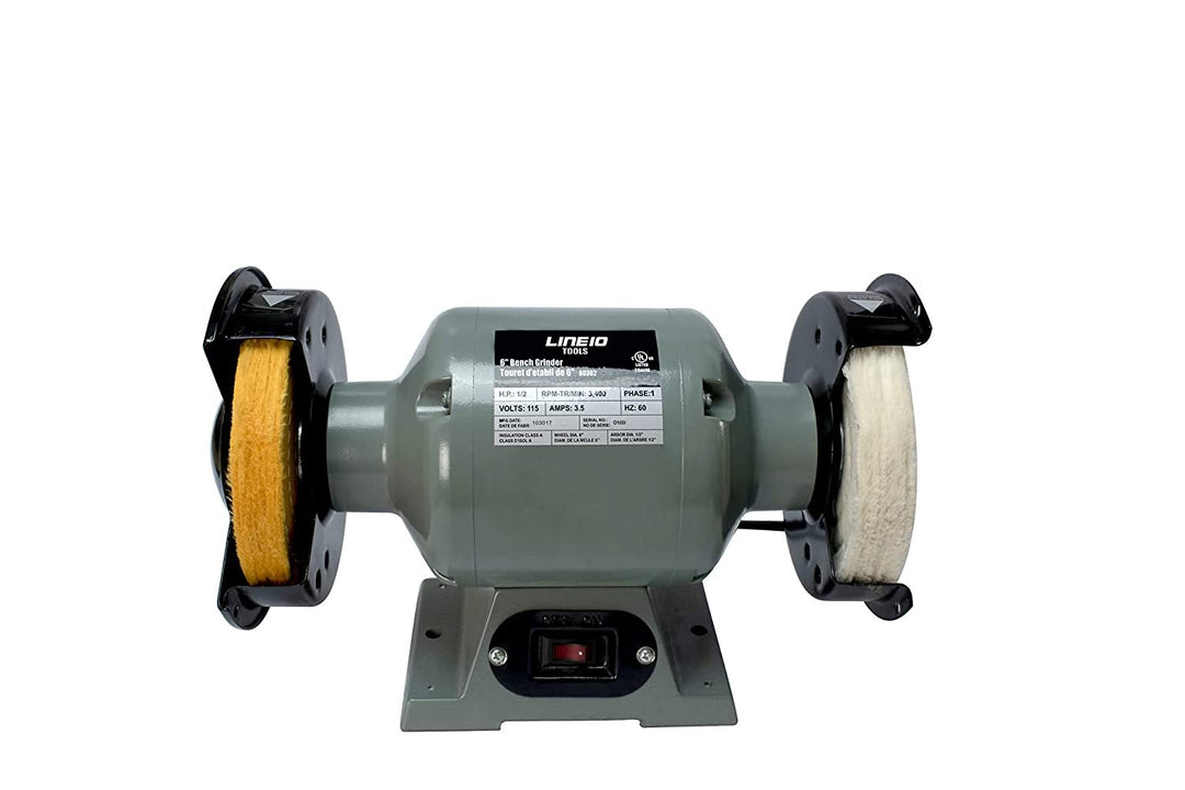 Lot de 2, meules de polissage pour meuleuse d'établi, très épaisses – 6 pouces