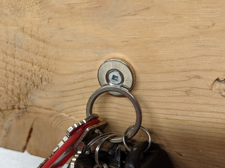 Imán de neodimio en forma de disco con orificio para fregadero de encimera de 3/4" de diámetro x 1/8" de espesor