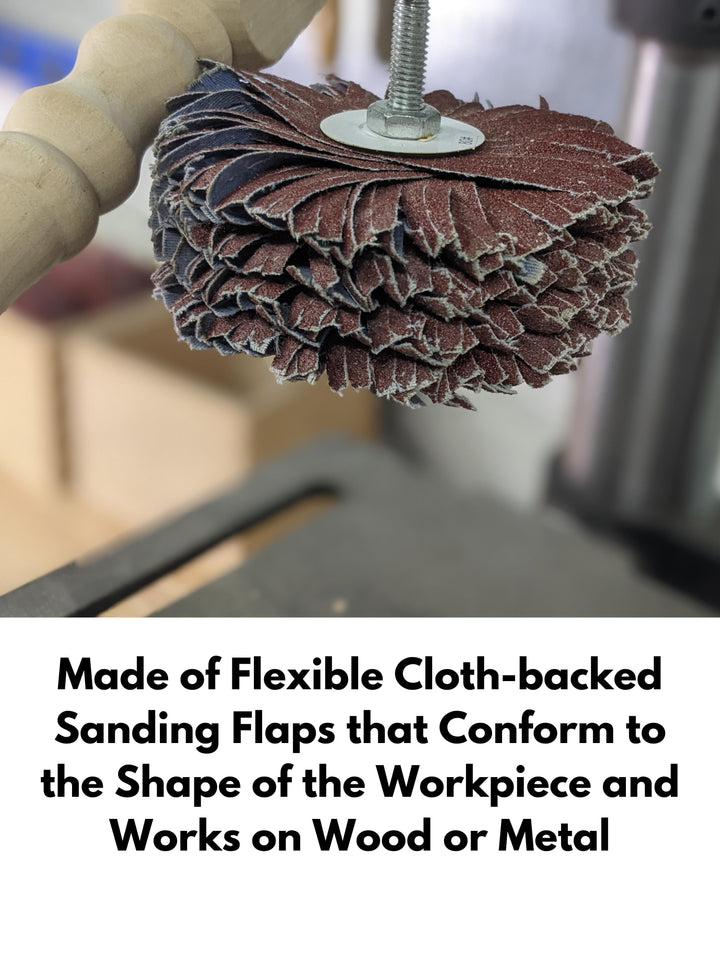 Kit de trapeador de lijado de 4" para taladradora y lijadora de láminas de moldeado