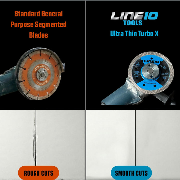 4-1/2" Ultra-Thin Diamond  Saw Blade for Angle Grinder, Works on Porcelain, Pack of 5