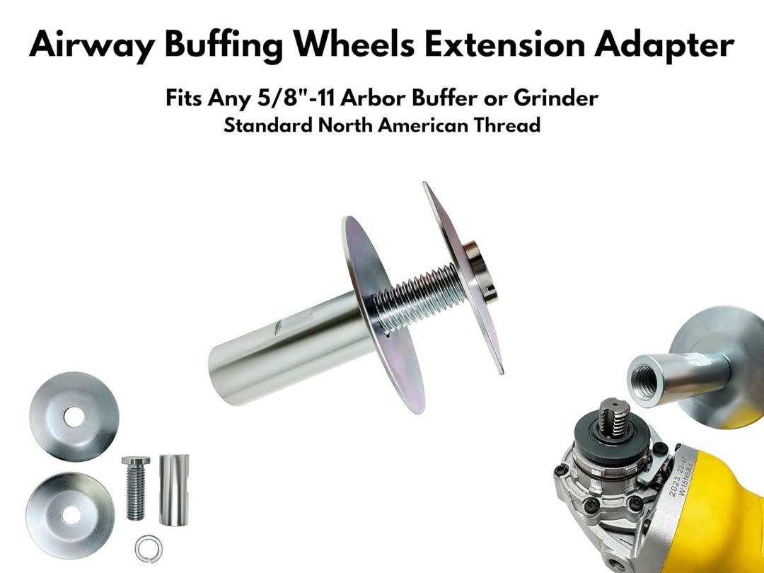 8" Airway Polishing Wheel Kit with 3-Step Buffing Compound
