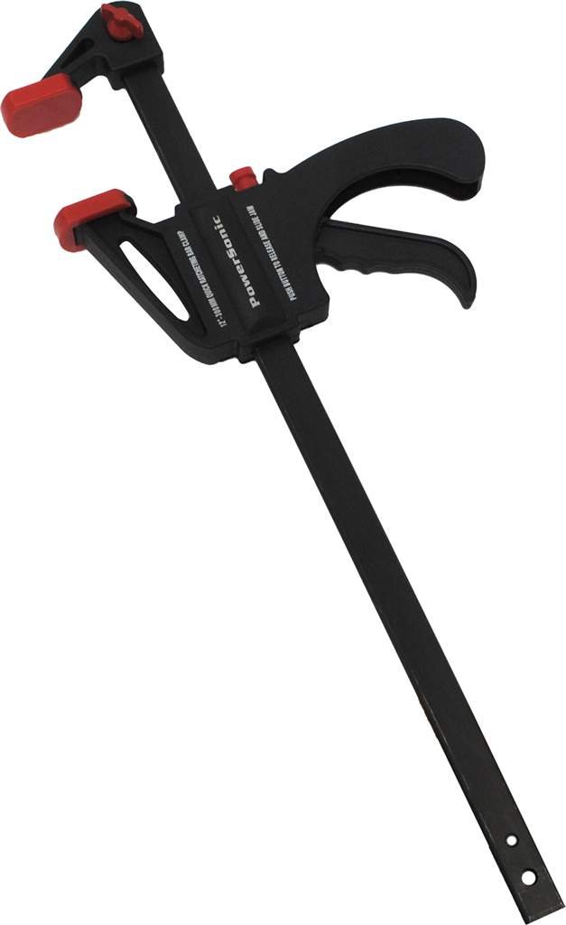 Ratcheting Bar Clamp & Spreader – One-Hand Trigger Action, Quick Release, Durable Steel, Nylon Soft Jaw Pads