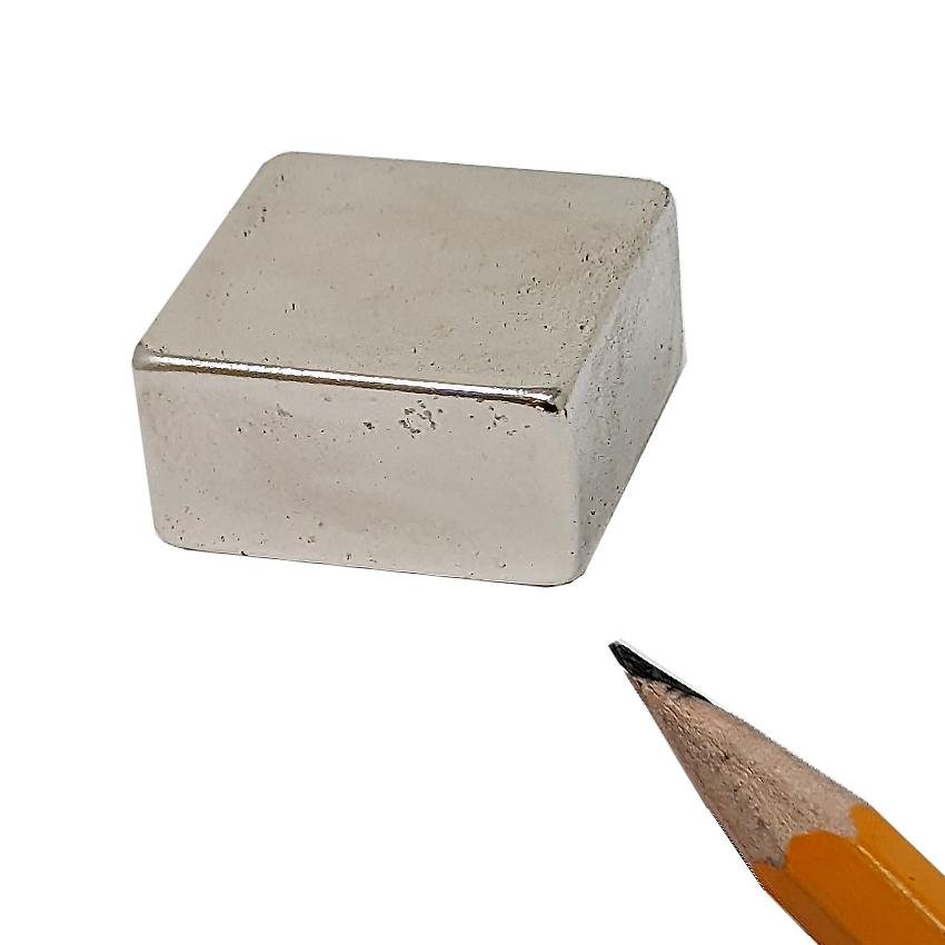 Bloques magnéticos de neodimio de 1" x 1"x 1/2"