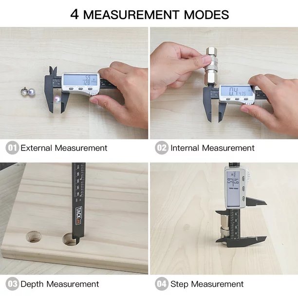 Outil de mesure de précision à pied à coulisse numérique de 6 pouces avec écran LCD Vernier électronique 150mm