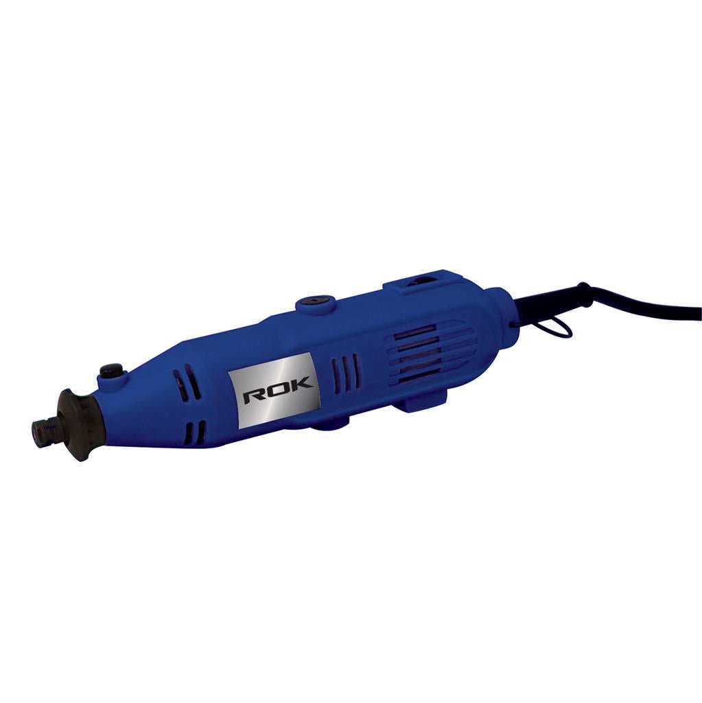 Kit de herramientas rotativas de velocidad variable ROK con eje flexible y juego de accesorios de 40 piezas