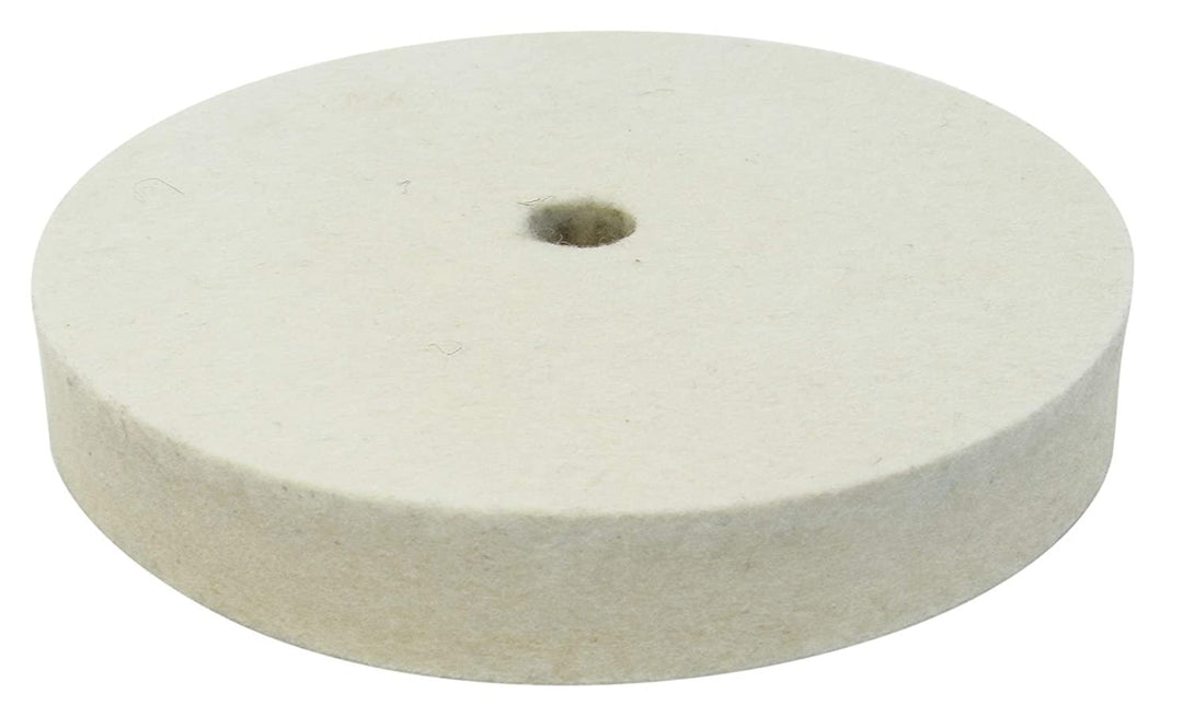 Rueda pulidora de fieltro duro de 6", se adapta a amoladora de banco para pulir cuchillas