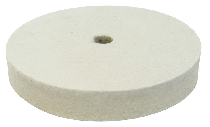 Rueda pulidora de fieltro duro de 6", se adapta a amoladora de banco para pulir cuchillas